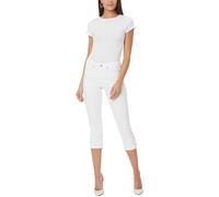 NYDJ Women's Petite Chloe Capri Jeans, Optic White, 8