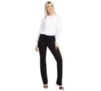 NYDJ Women's Petite Marilyn Straight Leg Jean, Black, 10