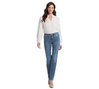NYDJ Women's Petite Size Marilyn Straight Leg Jeans, Heyburn Wash, 8