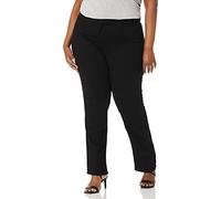 NYDJ Women's Plus Size Marilyn Straight Leg Jeans, Black, 14W
