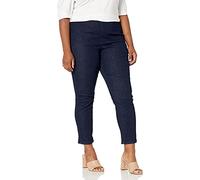 NYDJ Women's Plus Size Pull ON Skinny Ankle Jean with Side Slits, Rinse, 22