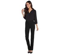 NYDJ Women's Pull on Marilyn Straight Jeans, Black, 6 30