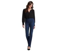 NYDJ Women's Pull ON Marilyn Straight Leg Jeans, Clean Denslowe, 4 32