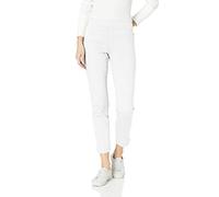 NYDJ Women's Pull ON Skinny Ankle Jean with Side Slit, Optic White, 12 26