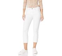 NYDJ Women's Sheri Slim Ankle Jeans in Petite, Optic White, 4