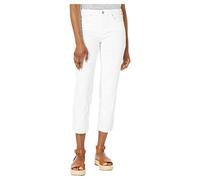 NYDJ Women's Sheri Slim Ankle Jeans in Petite, Optic White, 8