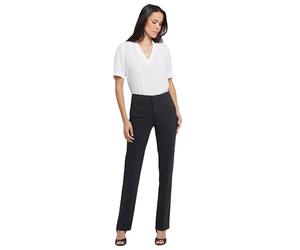 NYDJ Women's Slim Trouser Ponte Knit | Office Work Pants, Charcoal/Heathered, 16