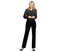 NYDJ Women's Straight Leg Trouser, Black, 6