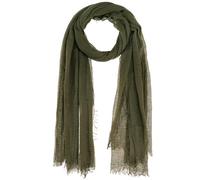 Nydotd Women Summer Cotton Linen Scarf Crinkle Long Beach Shawl Wrap hijab with Fringe, Army Green, 71 x 35"