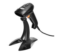 NYEAR 2D&1D&QR USB Barcode Scanner with Stand,Screen and Printed USB Barcode Scanner 2D Automatic Barcode Reader Handhold CMOS Image Barcode Scanner for Tablets,Computers POS, Cashier (2D Wired)