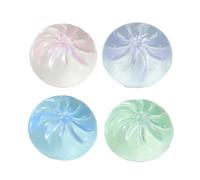 Nyeemya 4 Pack Small Buns Squishy Toys Fidget Sensory Toy Soft Squeeze Dough Dumpling Stress Ball Desk Toys Solid Color Type One Size