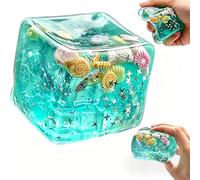 Nyeemya Ice Cube Soft Stress Relief Toys for Adults Therapy School Touch Pocket Laughter Memory Desk Green One Size
