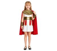 Nyeemya Roman Soldier Costume Boys Versatile Role-play Fun | Comfortable & Breathable Fabric,All-in-one Set,Easy On/off Design,Durable & Safe Materials,Medieval Knight Tunic and Cape
