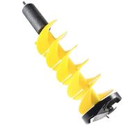 NYEONHRT 8 Inch Ice Auger Bit with Universal Top Plate | Razor-Sharp Replaceable Blades | Floating Safety Foam | Lightweight Aluminum Shaft | for Ice Fishing (Yellow)