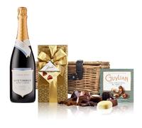Nyetimber Classic Cuvee English Sparkling Wine And Chocolates Hamper 75cl 12% abv