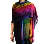 NYFASHION101 Elegant Colorful Paisley Soft Pashmina Scarf Shawl Wrap NBH1401Y
