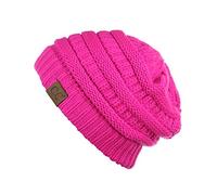 NYfashion101 Men's Beanie pink neon pink One size
