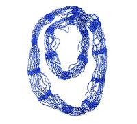 NYFASHION101® Silver-Tone Beaded Skinny Fishnet Infinity Loop Scarf - Royal Blue