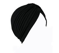 NYFASHION101 Women's One Size Classic Turban Headband MK5016-Black