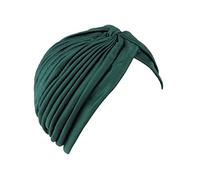 NYFASHION101 Women's One Size Classic Turban Headband MK5016-Hunter Green