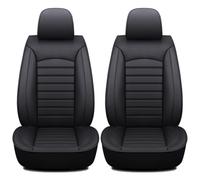 NYFDUAH 2 pcs Car seat covers, for MG TF 2002-2011 Leather Car Front Seat Covers Waterproof Non-Slip Dirt-resistant and easy to install,C Black