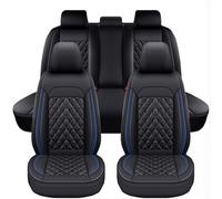 NYFDUAH 5 pcs Car seat covers, for Dodge Charger Sedan (2005-2023) Front and rear seat covers, with pocket design, elastic side surrounds, easy to install,D Black Blue