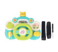 NYFEIZI Toddler Steering Wheel Toy Educational Musical Activity for Car Travel Play, Sensory Learning Travel Activities Toy (Oso)