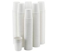 NYHI 300 Pack Disposable White 4oz Small Paper Cups Hot Cold Coffee Cup for Water Juice Espresso Tea Ideal for Water Coolers Parties Bathroom Mouthwash