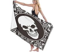 NYIXIA Beach Towels for Adults,Evil Skull,Bath Towels Extra Large for Men and Women,52x32 Inches,Microfiber Bath Towel,Outdoor Camping, Gym,Yoga,Travel