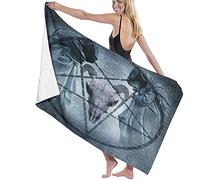 NYIXIA Beach Towels for Adults,Satanic Mass,Bath Towels Extra Large for Men and Women,52x32 Inches,Microfiber Bath Towel,Outdoor Camping, Gym,Yoga,Travel