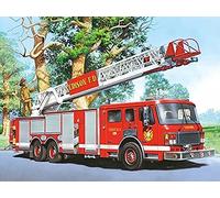NYIXIA Stamped Cross Stitch Kits for Adults Beginner,Fire Truck,DIY Designs Cross-Stitch Easy Supplies Needlework,Needlepoint Embroidery Gift for Home Decor 16x20 inch