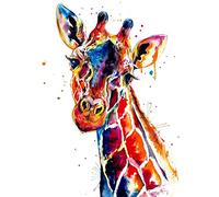 NYIXIA Stamped Cross Stitch Kits for Adults Beginner,Giraffe,DIY Designs Cross-Stitch Easy Supplies Needlework,Needlepoint Embroidery Gift for Home Decor 16x20 inch