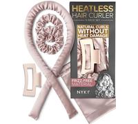 NYK1 Comfortable Heatless Curler Set For Effortless Curls & Waves | 5pc Set | Heatless Hair Curler for Overnight Curls on All Hair Types & Lengths - 40" Curling Rods for Volumising, Heat-Free Styling
