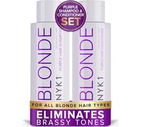 NYK1 NO MORE BRASS Purple Hair Shampoo & Conditioner Set | 500ml x2