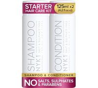 NYK1 Salt & Sulphate Free Hair Shampoo And Conditioner (Starter Set - 125ml x2) Sulfate Free Shampoo And Conditioner Sets For Extensions, Colour & Keratin Treatment - Gentle Cleansing & Non-Stripping