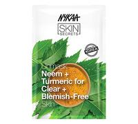 Nykaa Naturals Skin Secrets Sheet Mask - Neem and Turmeric For Women 1 Pc Mask