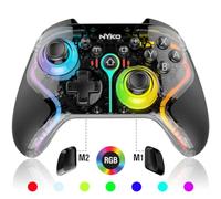 Nyko PlayPad Glow™ Full-Size Wireless RGB Controller for Nintendo Switch™ | Customizable Lighting & Dual Rumble Feedback | 6-Axis Controller | 20-hr Battery Life