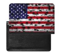 NYKVTG Passport and Vaccine Card Holder American Flag Passport Cover Documents Organizer Protector