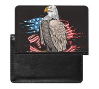 NYKVTG Passport and Vaccine Card Holder American Flag Passport Cover Documents Organizer Protector
