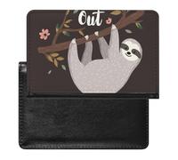 NYKVTG Passport and Vaccine Card Holder Animal Sloth Passport Cover Documents Organizer Protector