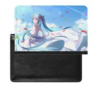 NYKVTG Passport and Vaccine Card Holder Anime Girl Passport Cover Documents Organizer Protector