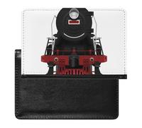 NYKVTG Passport and Vaccine Card Holder Black Train Passport Cover Documents Organizer Protector