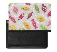 NYKVTG Passport and Vaccine Card Holder Colorful Candy Passport Cover Documents Organizer Protector