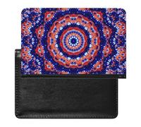 NYKVTG Passport and Vaccine Card Holder Colorful Flowers Passport Cover Documents Organizer Protector