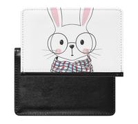 NYKVTG Passport and Vaccine Card Holder Cute Rabbit Passport Cover Documents Organizer Protector