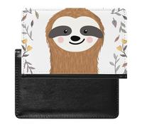 NYKVTG Passport and Vaccine Card Holder Cute Sloth Passport Cover Documents Organizer Protector