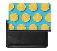 NYKVTG Passport and Vaccine Card Holder Fruit Lemon Passport Cover Documents Organizer Protector