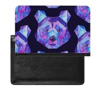 NYKVTG Passport and Vaccine Card Holder Galaxy Polar Bear Passport Cover Documents Organizer Protector