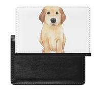 NYKVTG Passport and Vaccine Card Holder Golden Retriever Dog Passport Cover Documents Organizer Protector
