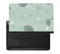 NYKVTG Passport and Vaccine Card Holder Green Plant Passport Cover Documents Organizer Protector